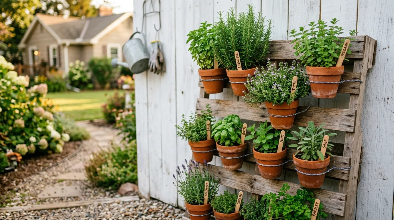 Pallet Flower Display